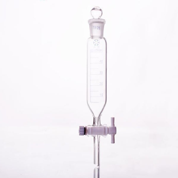 Embudo de decantación cilíndrico con llave de PTFE, graduado, capacidad de 50 ml a 1.000 ml Laborxing