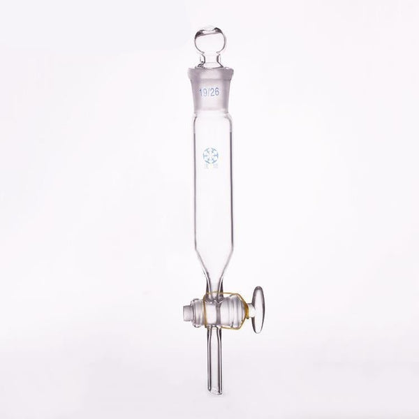 Embudo de decantación cilíndrico con llave de paso y tapón, de 50 a 2.000 ml Laborxing