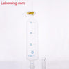 Embudo de decantación cilíndrico con llave de paso y tapón, graduado, de 50 a 1.000 ml Laborxing