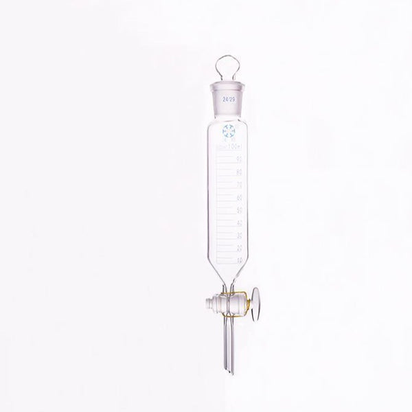 Embudo de decantación cilíndrico con llave de paso y tapón, graduado, de 50 a 1.000 ml Laborxing