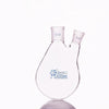 Double-necked evaporating flask, bevelled side necks,  25 to 3.000 ml Laborxing