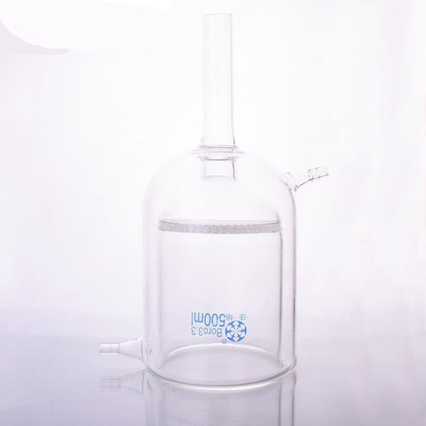 Double jacketed Buechner funnel with slit-sieve, 50 ml to 1.000 ml Laborxing