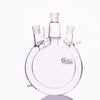 Double jacketed four-necked round-bottom flask, capacity 500 to 50.000 ml Laborxing