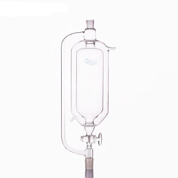 Doppelmantel-Tropftrichter mit Druckausgleich und Glashahn, 50 ml bis 2.000 ml Laborxing