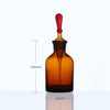Frasco cuentagotas con pipeta, vidrio marrón, 30 ml a 125 ml Laborxing