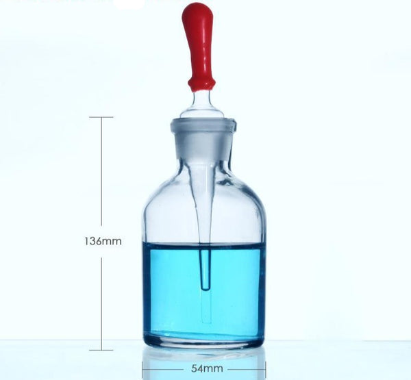 Dropper bottle with pipette, clear glass, 30 ml to 125 ml Laborxing