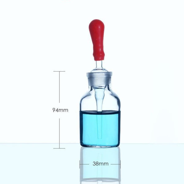 Dropper bottle with pipette, clear glass, 30 ml to 125 ml Laborxing