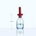 Dropper bottle with pipette and cover, clear glass, 30 ml to 125 ml Laborxing