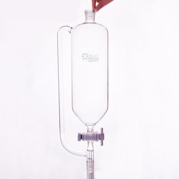 Embudo cuentagotas con compensación de presión y llave de paso de PTFE, de 50 ml a 2.000 ml Laborxing