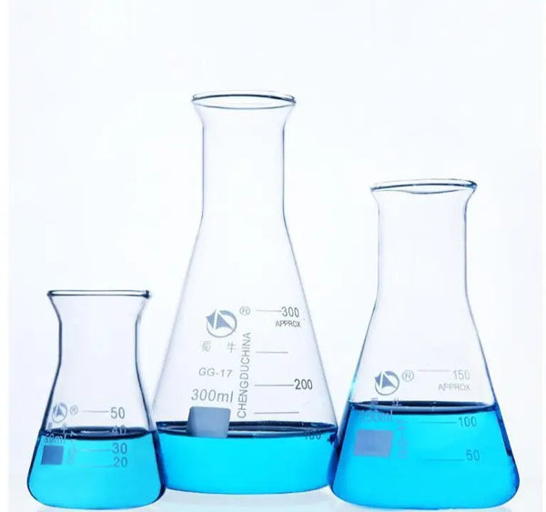 Erlenmeyer, gargalo largo, 50 ml a 5.000 ml Laborxing