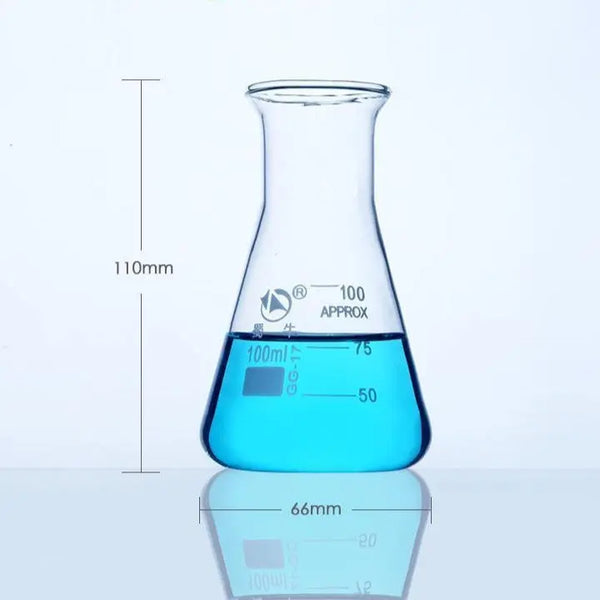 Erlenmeyer, gargalo largo, 50 ml a 5.000 ml Laborxing