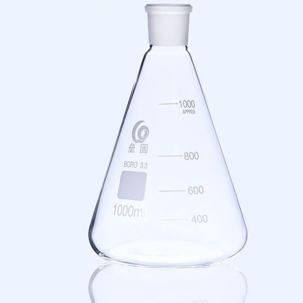 Matraz Erlenmeyer con junta de vidrio esmerilado, de 25 ml a 10.000 ml Laborxing