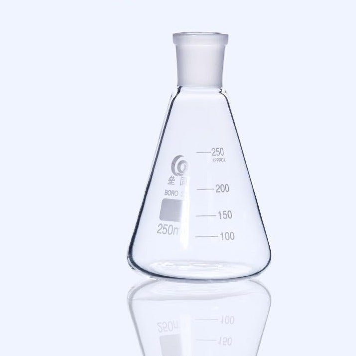 Erlenmeyer flask with ground glass joint, 25 ml to 10.000 ml