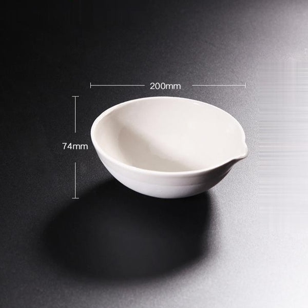 Evaporating dish with round bottom, porcelain, capacity 35 to 5.000 ml Laborxing