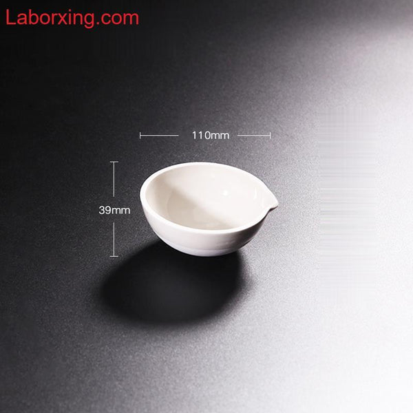 Evaporating dish with round bottom, porcelain, capacity 35 to 5.000 ml Laborxing