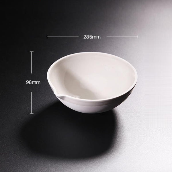 Evaporating dish with round bottom, porcelain, capacity 35 to 5.000 ml Laborxing