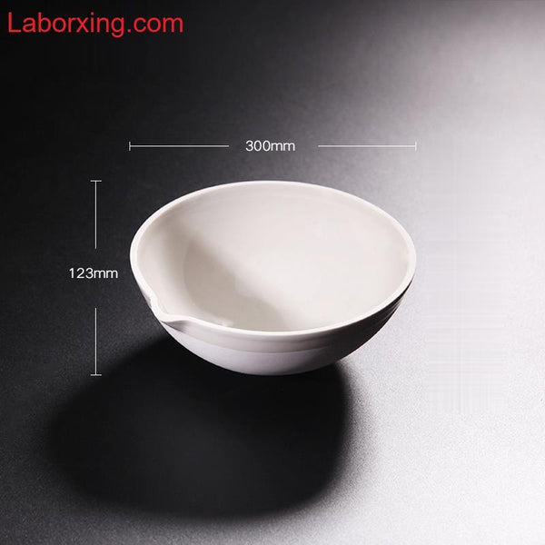 Evaporating dish with round bottom, porcelain, capacity 35 to 5.000 ml Laborxing