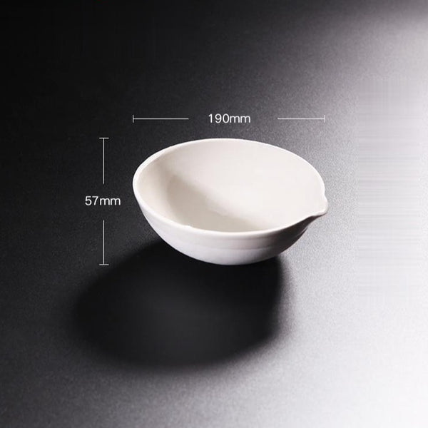 Evaporating dish with round bottom, porcelain, capacity 35 to 5.000 ml Laborxing