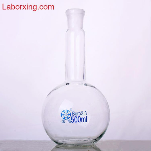 Matraz de fondo plano con junta y cuello largo, de 50 a 3.000 ml Laborxing