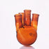 Four-necked round-bottom flask, bevelled side necks, brown glass, 100 ml to 500 ml Laborxing