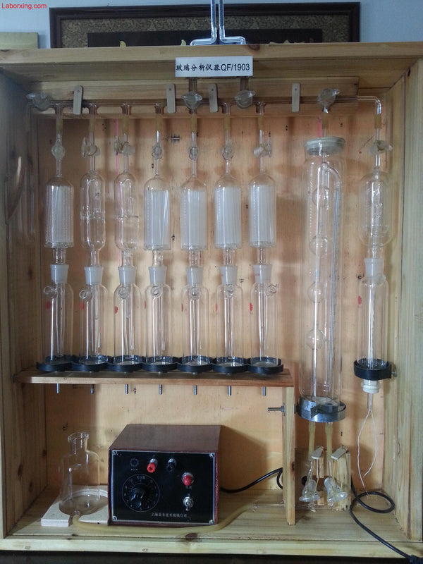 Apparecchio per analisi gas acc. a Orsat-Friedrich Laborxing