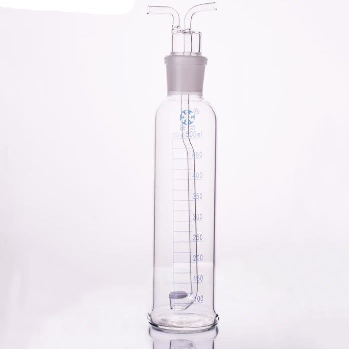 Gas wash bottle acc. to Drechsel with frit, graduated, 250 to 1.000 ml ...