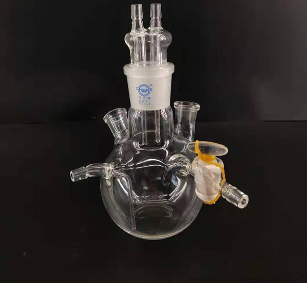 Recipiente de vidrio para valoración Karl Fischer, capacidad de 250 a 500 ml Laborxing