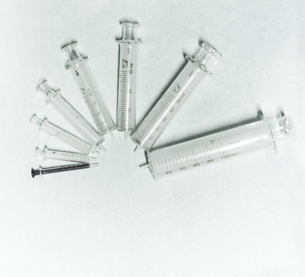 Glass syringe, 1 ml to 100 ml Laborxing
