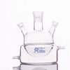 Half jacketed three-necked round-bottom flask, capacity 500 to 2.000 ml Laborxing