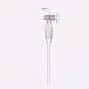 Tubo de entrada con junta y llave de paso de vidrio, longitud 200 mm Laborxing