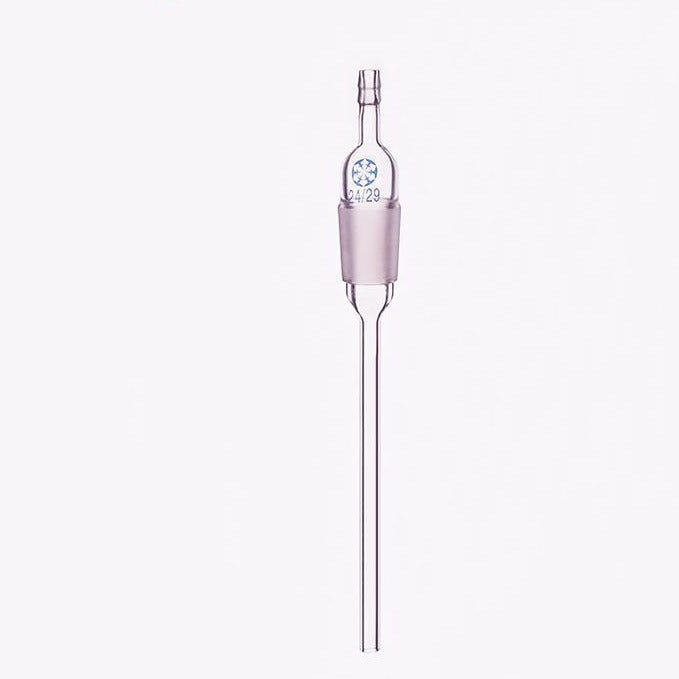 Inlet tube with joint and hose connector, length 200 mm | Laborxing