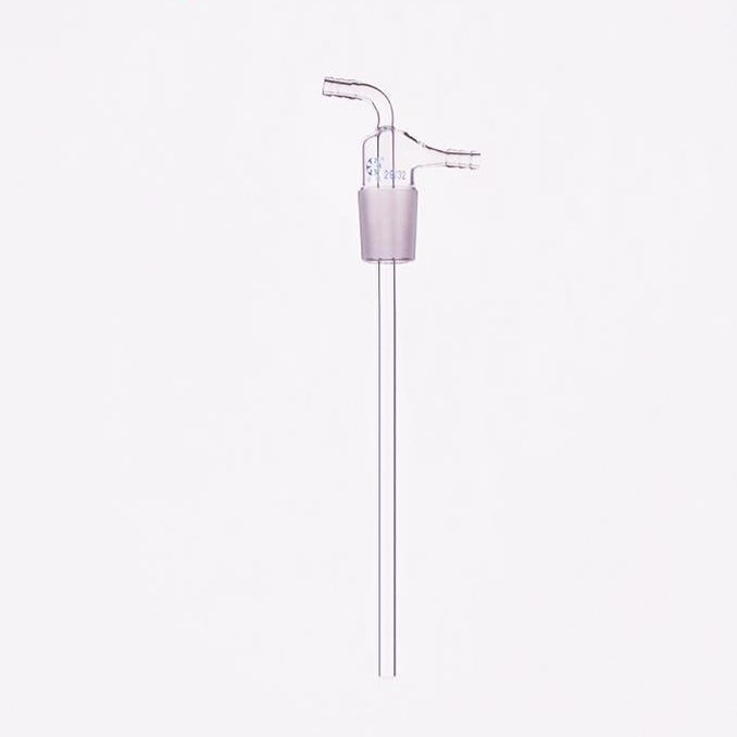 Inlet tube with joint and vacuum take-off, length 200 mm | Laborxing