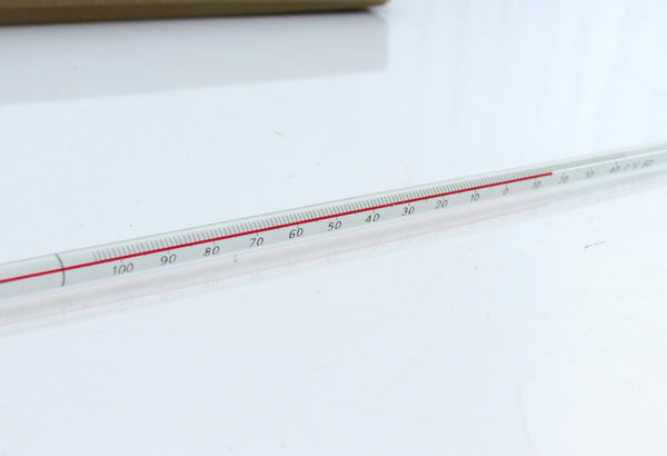 Termómetro de baja temperatura, -100 a 60 ℃, longitud 300 mm Laborxing