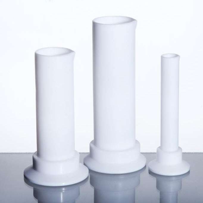 Measuring cylinders with base and spout, PTFE, 100 ml to 2.000 ml
