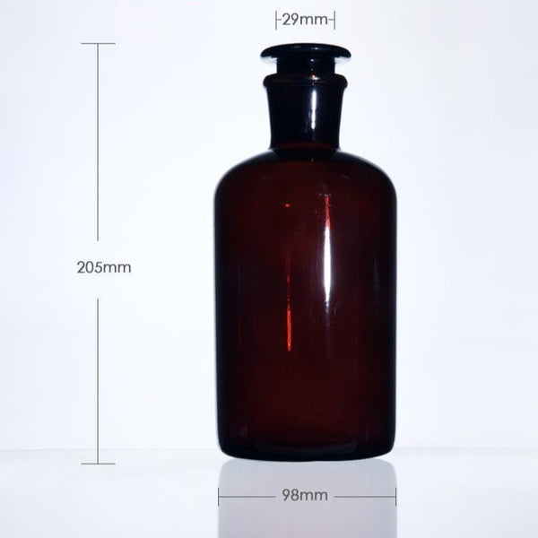 Narrow mouth bottle, brown glass, 60 ml to 20.000 ml Laborxing