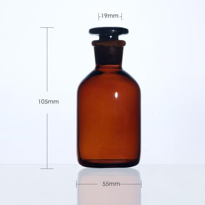 Steilbrustflasche mit Enghals, Braunglas, 60 ml bis 20.000 ml