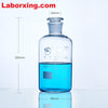 Frasco de boca estrecha, vidrio transparente, graduado, de 60 ml a 20.000 ml Laborxing