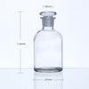 Narrow mouth bottle, clear glass, ungraduated, 30 ml to 1.000 ml Laborxing