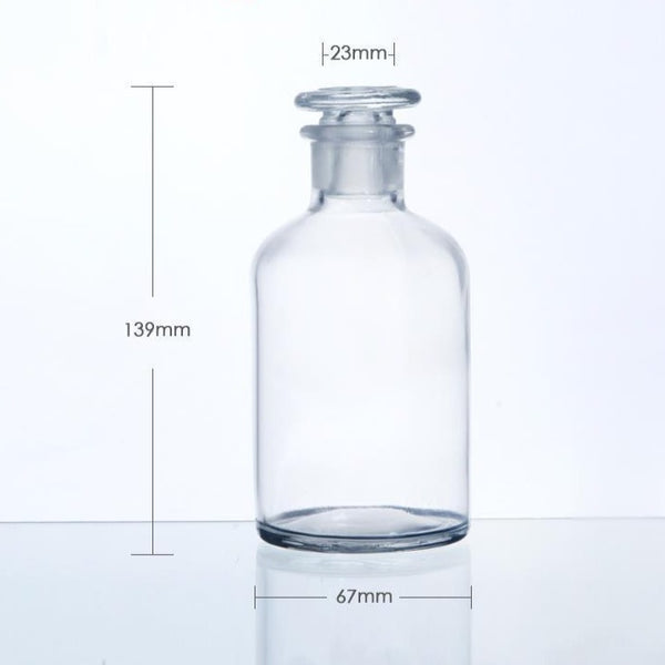 Narrow mouth bottle, clear glass, ungraduated, 30 ml to 1.000 ml Laborxing