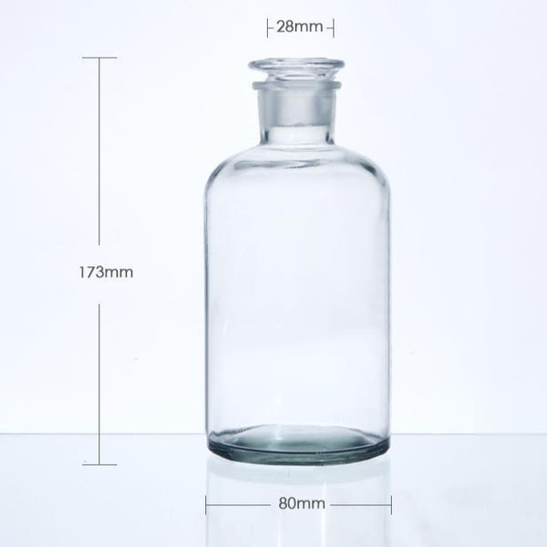 Narrow mouth bottle, clear glass, ungraduated, 30 ml to 1.000 ml Laborxing
