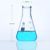 Fiole Erlenmeyer à col étroit, haute résistance, verre clair, 25 ml à 5.000 ml Laborxing