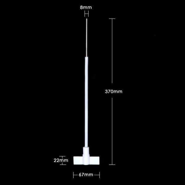 Hélice agitadora de PTFE, 3 aspas, longitud 350 mm Laborxing
