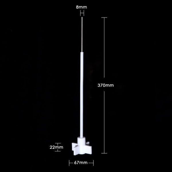 Hélice agitadora de PTFE, 3 aspas, longitud 350 mm Laborxing