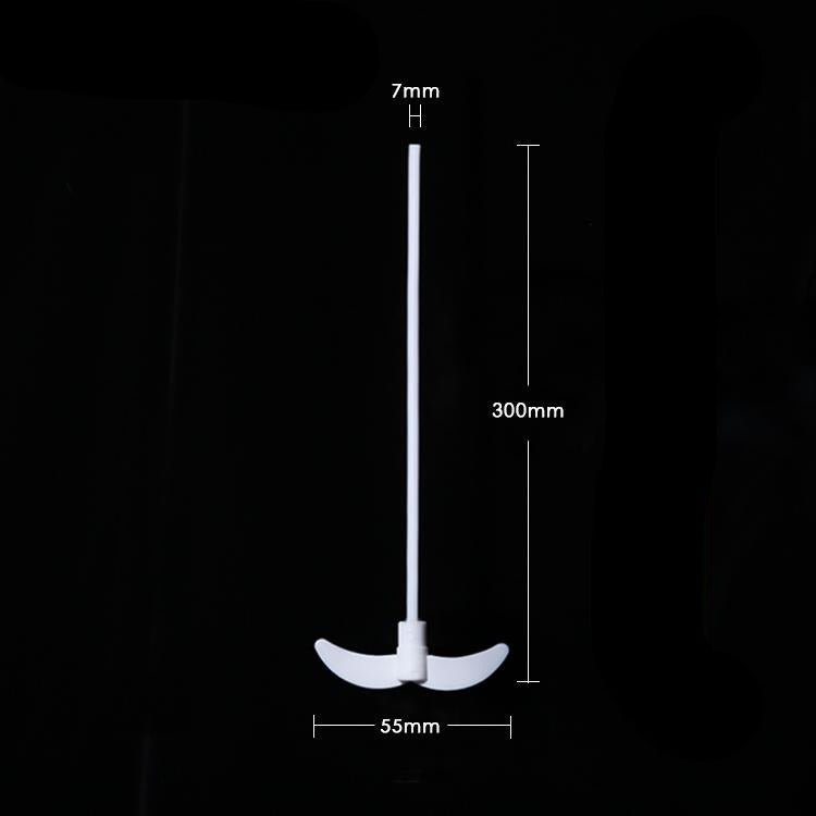 PTFE Stirring rod with blades Propeller, 2-winged centrifugal type, length 250 mm to 750 mm