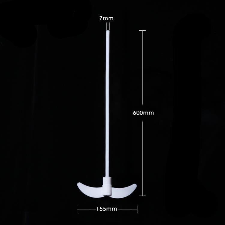 PTFE Stirring rod with blades Propeller, 2-winged centrifugal type, length 250 mm to 750 mm