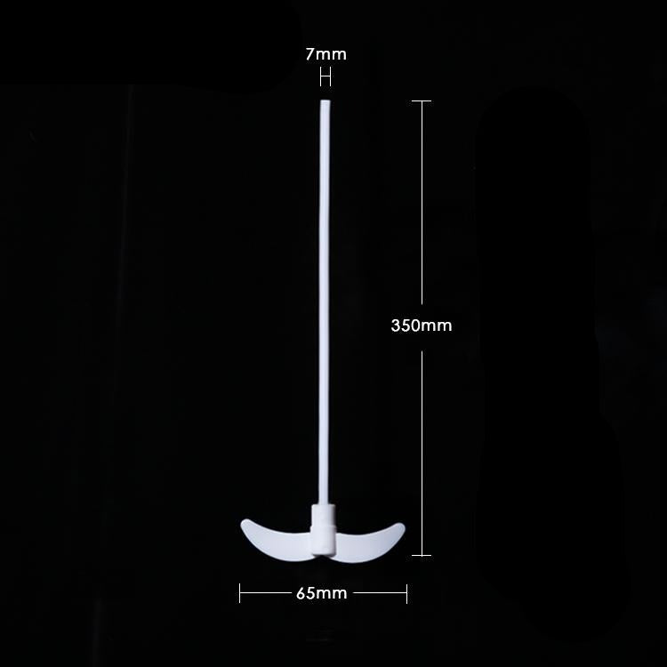 PTFE Stirring rod with blades Propeller, 2-winged centrifugal type, length 250 mm to 750 mm
