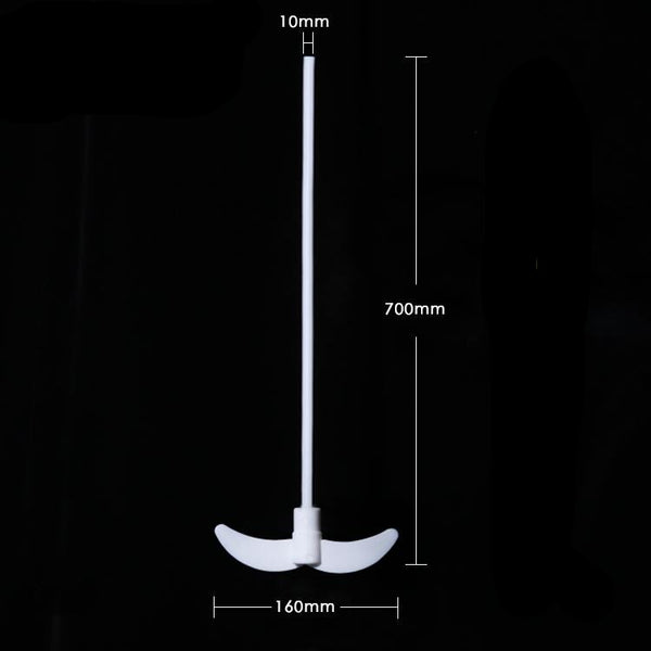 Palas agitadoras de PTFE Hélice, tipo centrífugo de 2 alas, longitud de 250 mm a 750 mm Laborxing