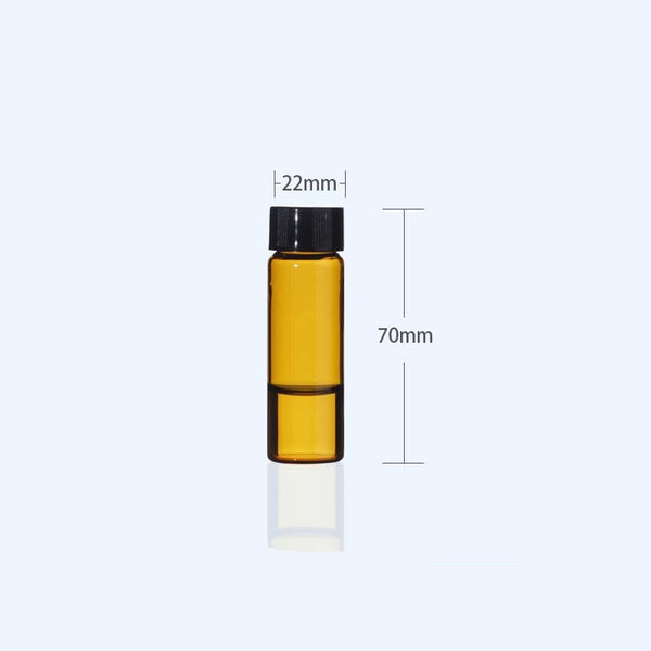 100 Stück/Pack Probenfläschchen mit Gewinde, Braunglas, Fassungsvermögen 1 bis 60 ml Laborxing