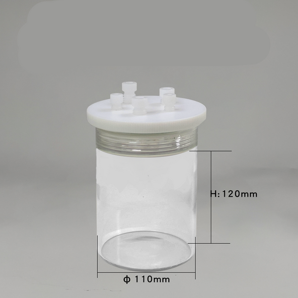 標準密閉電気化学セル、5 穴、容量 30 ～ 1.000 ml Laborxing