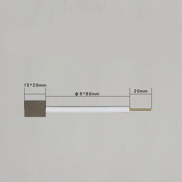 Électrodes à plaque de platine avec tige en PTFE Laborxing